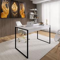 Mesa De Escritorio Branco Office 90Cm Estilo Industrial - Estilo e Funcionalidade para Seu Espaço AJLstore