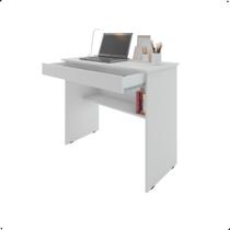 Mesa de Escritório com 01 Gaveta para Notebook e Computador Vitória - BRANCO Mesa de Escritório com 01 Gaveta para Notebook e Computador Vitória - BRANCO