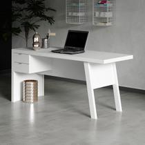 Mesa de Escritório com 2 Gavetas 163x74cm ME4122 Branco