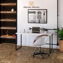 Mesa de Escritório com Design Industrial Escrivaninha Elegante 90cm x 50cm