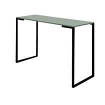 Mesa De Escritório Computador 90cm Stan Industrial Ferro Preto MDF Verde Oliva - Ahazzo Móveis