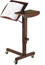 Mesa de escritório de madeira Winsome Olson com altura ajustável em nogueira Mesa de escritório de madeira Winsome Olson com altura ajustável em nogueira