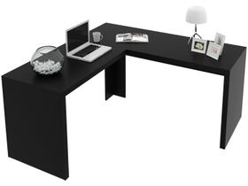Mesa de Escritório Delta em L - Preto Mesa de Escritório Delta em L - Preto