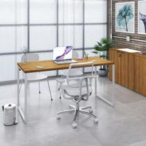 Mesa de Escritorio Diretor Kuadra 150cm Est.Branca