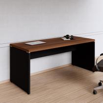 Mesa de Escritório Diretor para Trabalho 170cm Marrom e Preto Yescasa Mesa de Escritório Diretor para Trabalho 170cm Marrom e Preto Yescasa
