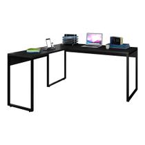 Mesa de Escritório em L 150x150 Studio Industrial Preto Mpozenato