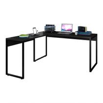 Mesa de Escritório em L 150x150 Studio Industrial Preto