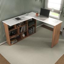 Mesa de Escritório em L 8 Nichos Montecello Yescasa Mesa de Escritório em L 8 Nichos Montecello Yescasa