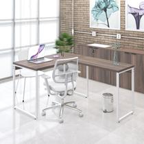Mesa de Escritorio em L Office Kuadra 120cm Est.Branca