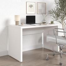 Mesa de Escritório em Tamburato Acabamento em BP 120cm Ficus CabeCasa MadeiraMadeira Branco