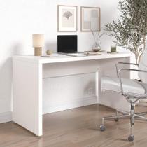 Mesa de Escritório em Tamburato Acabamento em BP 135cm Ficus CabeCasa MadeiraMadeira Branco Mesa de Escritório em Tamburato Acabamento em BP 135cm Ficus CabeCasa MadeiraMadeira Branco