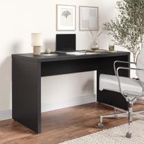 Mesa de Escritório em Tamburato Acabamento em Bp 135cm Ficus CabeCasa MadeiraMadeira Preto Mesa de Escritório em Tamburato Acabamento em Bp 135cm Ficus CabeCasa MadeiraMadeira Preto