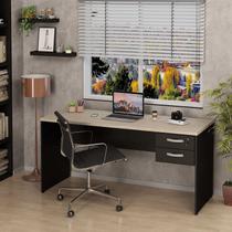 Mesa De Escritório Escrivaninha com Gaveta 160x60cm Tampo 30mm Mesa De Escritório Escrivaninha com Gaveta 160x60cm Tampo 30mm