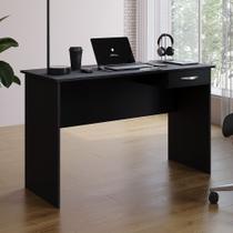Mesa de Escritório Home Office Kick 120cm Com 01 Gaveta Preto - Desk Design Mesa de Escritório Home Office Kick 120cm Com 01 Gaveta Preto - Desk Design