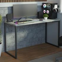 Mesa De Escritório Industrial Cinza 120cm Mood Madesa Mood Mesa De Escritório Industrial Cinza 120cm Mood Madesa Mood
