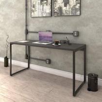 Mesa de Escritório Industrial Kuadra 150 cm - Preto