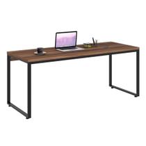 Mesa de Escritório Kuandra Nogal e Preta - Mobly Mesa de Escritório Kuandra Nogal e Preta - Mobly