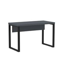 Mesa de Escritório Madeira 1700x700x750 M170/70pe40tub 170cm Industrial Grafito E Preto