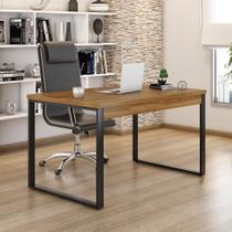 Mesa de Escritório Málaga Nogal e Preta 120 cm