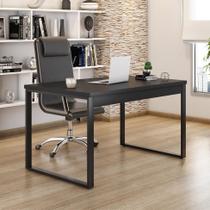Mesa de Escritório Málaga Preta 120 cm Mesa de Escritório Málaga Preta 120 cm