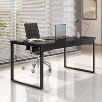Mesa de Escritório Málaga Preta 150 cm Mesa de Escritório Málaga Preta 150 cm