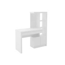 Mesa de Escritório ME4143 c/ 2 Portas e 1 Gaveta Branco - Tecno Mobili