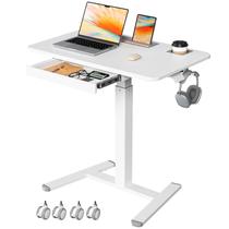 Mesa de Escritório Móvel em Pé JYLH JOYSEEKER 81cm com Rodízios Branca Mesa de Escritório Móvel em Pé JYLH JOYSEEKER 81cm com Rodízios Branca