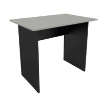 Mesa De Escritório New City Retangular 90 cm Preto & Cinza