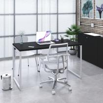 Mesa de Escritorio Office Kuadra 135cm Est.Branca