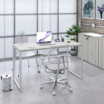 Mesa de Escritorio Office Kuadra 135cm Est.Branca