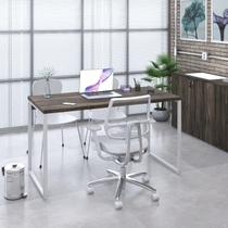 Mesa de Escritorio Office Kuadra 135cm Est.Branca