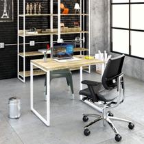Mesa de Escritorio Office Kuadra 90cm Est.Branca