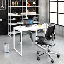 Mesa de Escritorio Office Kuadra 90cm Est.Branca