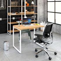 Mesa de Escritorio Office Kuadra 90cm Est.Branca