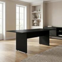 Mesa de Escritório para Reunião 6 Lugares 180x90cm Studio Preto Mesa de Escritório para Reunião 6 Lugares 180x90cm Studio Preto