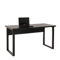 Mesa de Escritório Pé Tubular PE25 em MDP 150 x 70 cm Preta com Base Preta Mesa de Escritório Pé Tubular PE25 em MDP 150 x 70 cm Preta com Base Preta