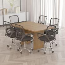 Mesa de Escritório Reunião 136cm Multimóveis CR25337 Mesa de Escritório Reunião 136cm Multimóveis CR25337