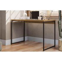 Mesa de Escritório Secretária Industrial LI002 Freijo/Preto - Kappesberg