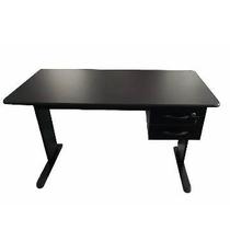 Mesa de Escritório Slim 1,50 x 0,60 com 2 Gavetas Preto