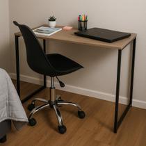 Mesa de Escritório Strassis Design SD-3015 Metal e MDF Cor: Preta