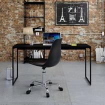 Mesa de Escritório Studio 150cm Industrial Preto E Ônix Mesa de Escritório Studio 150cm Industrial Preto E Ônix