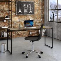 Mesa de Escritório Studio Marrom Escuro 150 cm