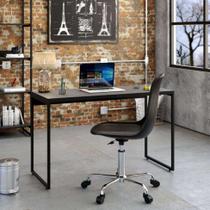 Mesa de Escritório Studio Preta 120 cm - Compace