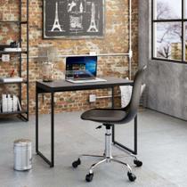 Mesa de Escritório Studio Preta 90 cm - Compace