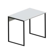 Mesa de Escritório Workspace Branca e Preta 90 cm