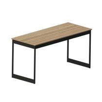 Mesa de Escritório Workspace Mel e Preta 150 cm