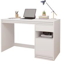 Mesa de Estudo 120cm com Gaveta e Porta Home Office Quarto Escrivaninha MDF Compacta