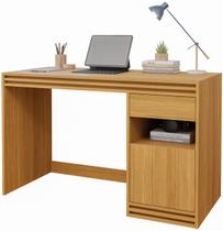 Mesa de Estudo 120cm com Gaveta e Porta Home Office Quarto Escrivaninha MDF e MDP Compacta