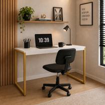 Mesa De Estudo Diretor Industrial Amplo Espaço Home Office Pé de Ferro 90cm - JM3 MÓVEIS Mesa De Estudo Diretor Industrial Amplo Espaço Home Office Pé de Ferro 90cm - JM3 MÓVEIS