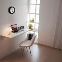Mesa de Estudo Dobrável para Quarto Suspensa Parede 70cm x 30cm Escritório Compacta